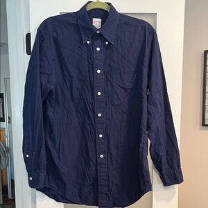 Brooks Brothers Deep Blue Casual Button Down Shirt